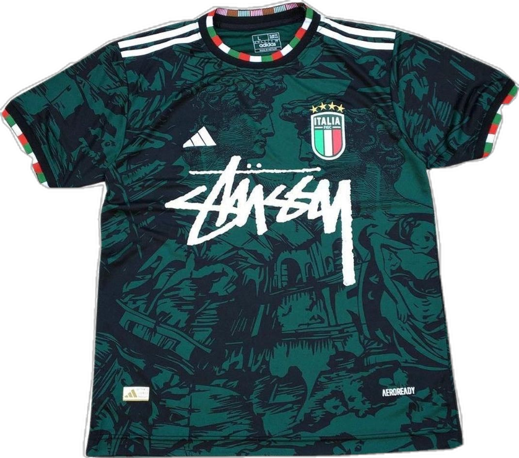 Tricou Stüssy x Adidas Italia - Verde
