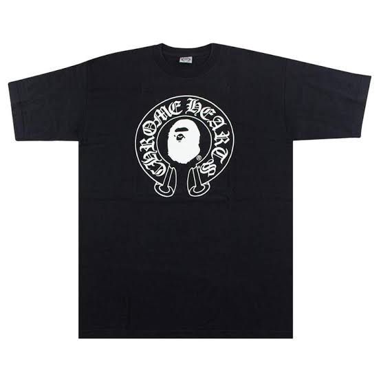 Tricou Chrome Hearts x Bape